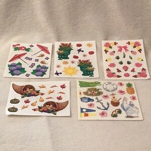 Creative Memories Frances Meyer Scrapbook Stickers ~ 5 sheets Roses Flowers Fall